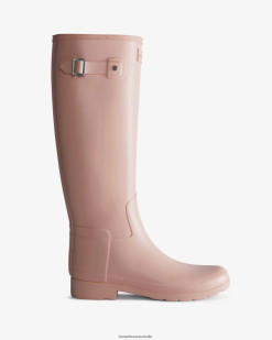 Hunter Azalea Pink NF42611 Women Refined Slim Fit Tall Rain Boots