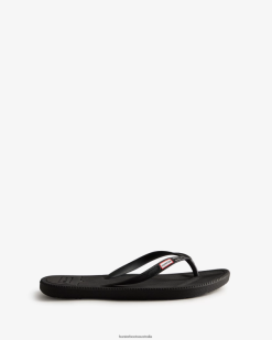 Hunter Black NF426103 Women Flip Flops