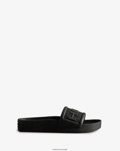 Hunter Black NF426109 Women BLOOM Slides