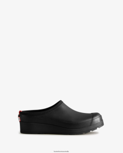Hunter Black NF426143 Women Play Clogs