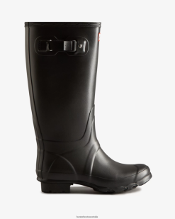 Hunter Black NF426148 Women Huntress Wide Leg Rain Boots