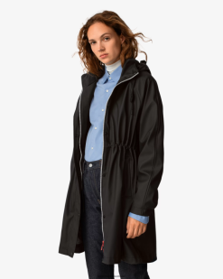 Hunter Black NF426339 Women Lightweight Waterproof Parka