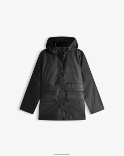 Hunter Black NF426353 Women Play Transparent Vinyl Waterproof Jacket