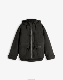 Hunter Black NF426354 Women Explorer Recycled Nylon Jacket