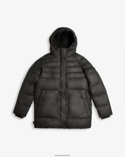 Hunter Black NF426362 Women Intrepid Insulated Mid Puffer Jacket