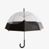 Hunter Black NF426380 Men Transparent Moustache Bubble Umbrella