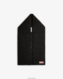 Hunter Black NF426495 Men Intrepid Zip Up Scarf