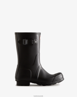 Hunter Black NF426504 Men Original Short Rain Boots
