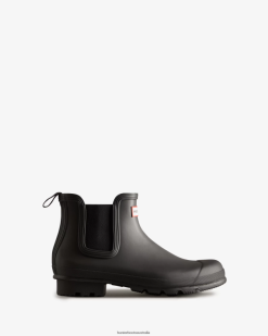 Hunter Black NF426512 Men Original Chelsea Boots