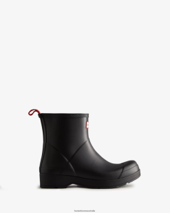 Hunter Black NF426525 Men Play Short Rain Boots