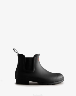 Hunter Black NF426543 Men Insulated Chelsea Boots