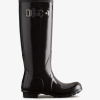 Hunter Black NF42655 Women Original Tall Gloss Rain Boots