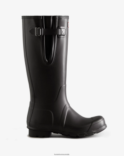 Hunter Black NF426561 Men Tall Side Adjustable Rain Boots