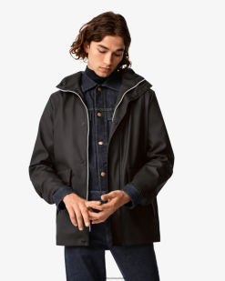 Hunter Black NF426601 Men Lightweight Waterproof Rain Jacket