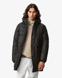 Hunter Black NF426608 Men Intrepid Insulated Long Puffer Coat