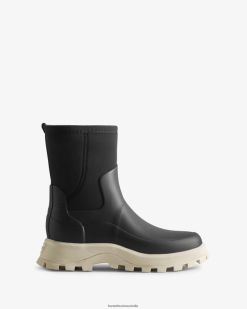 Hunter Black/Shaded White NF426162 Women City Explorer Short Neoprene Boots