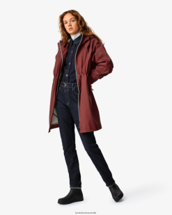 Hunter Fall Red NF426359 Women Lightweight Waterproof Parka