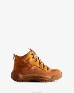 Hunter Folk Amber/Gum NF426590 Men Urban Explorer Lace-Up Leather Commando Boots
