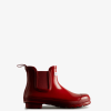 Hunter Military Red NF426215 Women Original Gloss Chelsea Boots