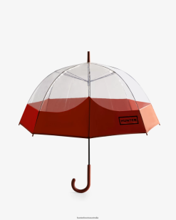 Hunter Military Red NF426393 Men Transparent Moustache Bubble Umbrella
