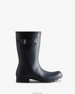 Hunter Navy NF426161 Women Tour Foldable Short Rain Boots