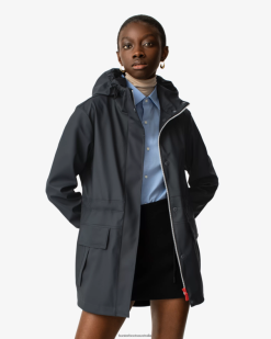 Hunter Navy NF426337 Women Lightweight Waterproof Rain Jacket