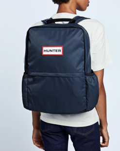 Hunter Navy NF426436 Men Nylon Large Backpack