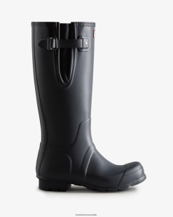 Hunter Navy NF426563 Men Tall Side Adjustable Rain Boots