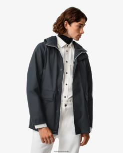 Hunter Navy NF426610 Men Lightweight Waterproof Rain Jacket