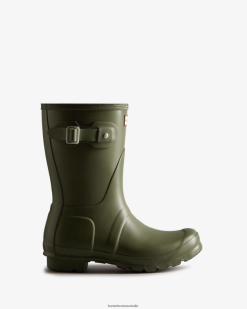 Hunter Olive Leaf NF42676 Women Original Short Rain Boots