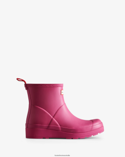 Hunter Prismatic Pink NF426310 Women Play Short Rain Boots