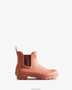 Hunter Rough Pink NF426177 Women Original Chelsea Boots