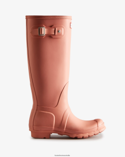 Hunter Rough Pink NF426187 Women Original Tall Rain Boots