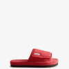 Hunter Rowan Pink NF426327 Women Terry Towelling Beach Platform Adjustable Slide