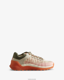 Hunter Shaded White/Lichen Grn/Skimming Stone/Coral Shade NF426114 Women Travel Sneaker