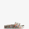 Hunter White NF426581 Men BLOOM Marble Slides