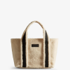 Hunter White Willow NF426499 Men Wanderer Vegan Shearling Mini Tote Bag