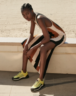 Hunter Zesty Yellow/Shaded White/Black NF426115 Women Travel Sneaker